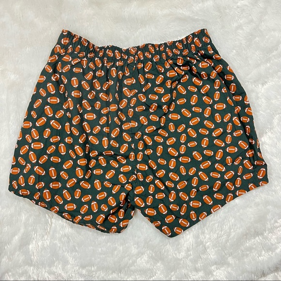 J. Crew Football Printed Cotton Woven Boxer Shorts Size M - Picture 2 of 7